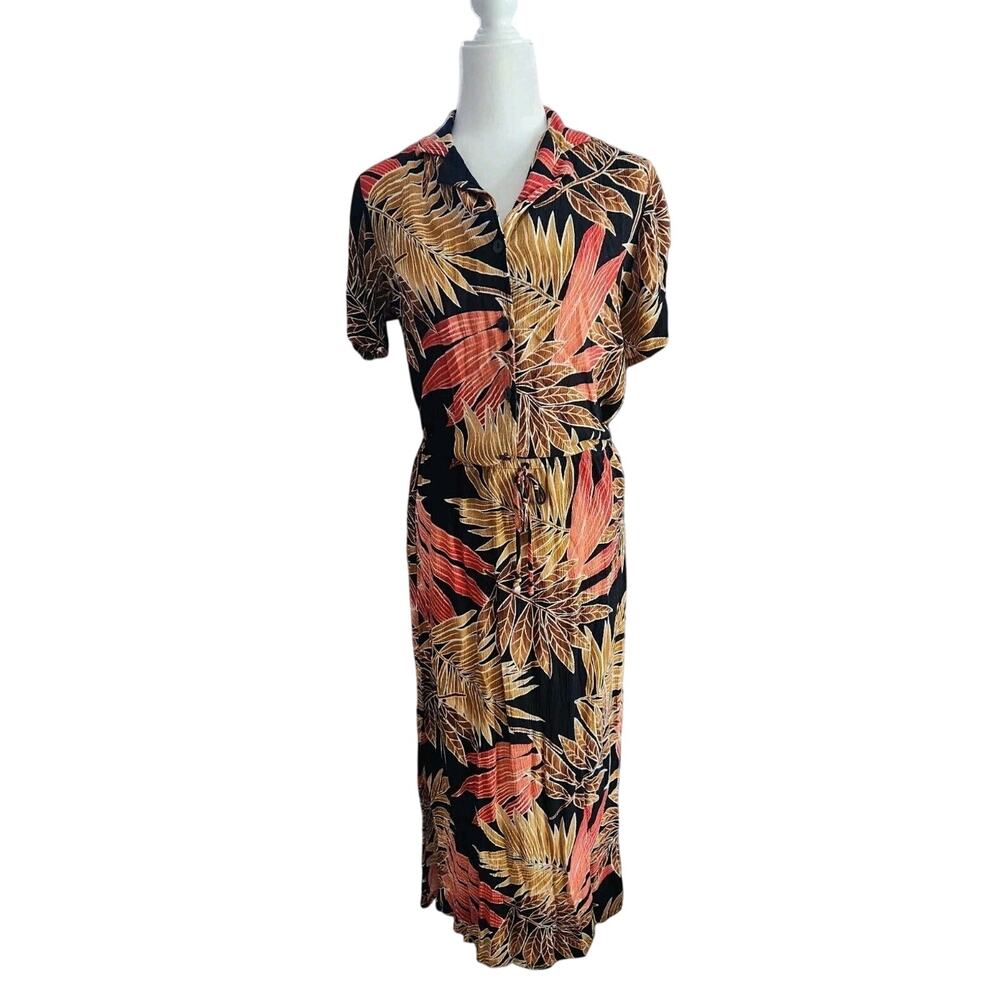 Vtg Kathie Lee Collection Tropical Hawaiian Rayon Maxi Skirt & Blouse Set Small
